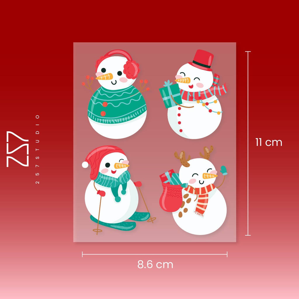 ตัวรีดติดเสื้อ-christmas-คริสต์มาส-ตุ๊กตาหิมะ-ติดเสื้อ-กระเป๋า-งานdft-รีดด้วยเตารีด-no-081