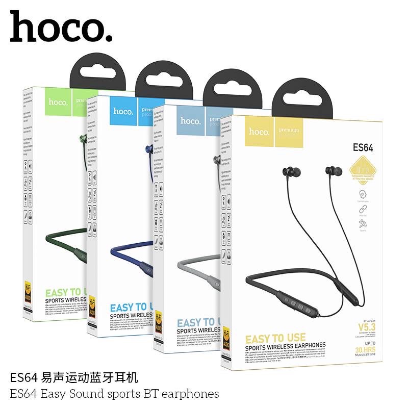 HOCO ES64 sport wireless earphones หูฟังบลูทูธ คล้องคอ V5.3 | Shopee ...