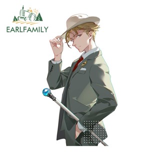 Earlfamily สติกเกอร์ ลายอนิเมะ Spy× family ขนาด 13 ซม. X 7.4 ซม. สําหรับติดตกแต่งหน้าต่างรถยนต์ รถจักรยานยนต์ แล็ปท็อป