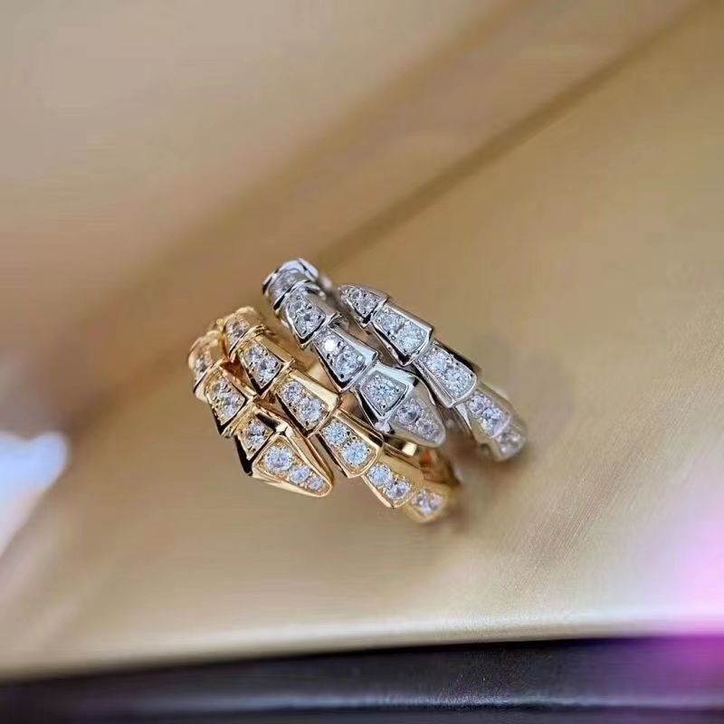 bvlgari-แหวนเงินแท้-925-ประดับเพชร-รูปกระดูกงู-แฟชั่นยอดนิยม-gp831