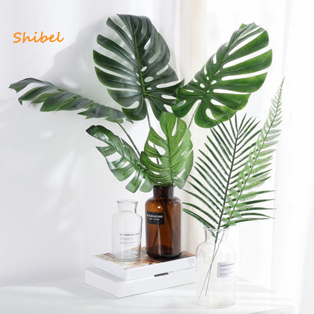 hot-1-pc-nordic-ปลอม-monstera-leaf-plant-home-office-ตกแต่ง-prop