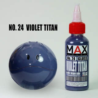 สีแอร์บรัช MAX COLOR VIOLET TITAN No.24 สำเร็จรูปพร้อมใช้งาน