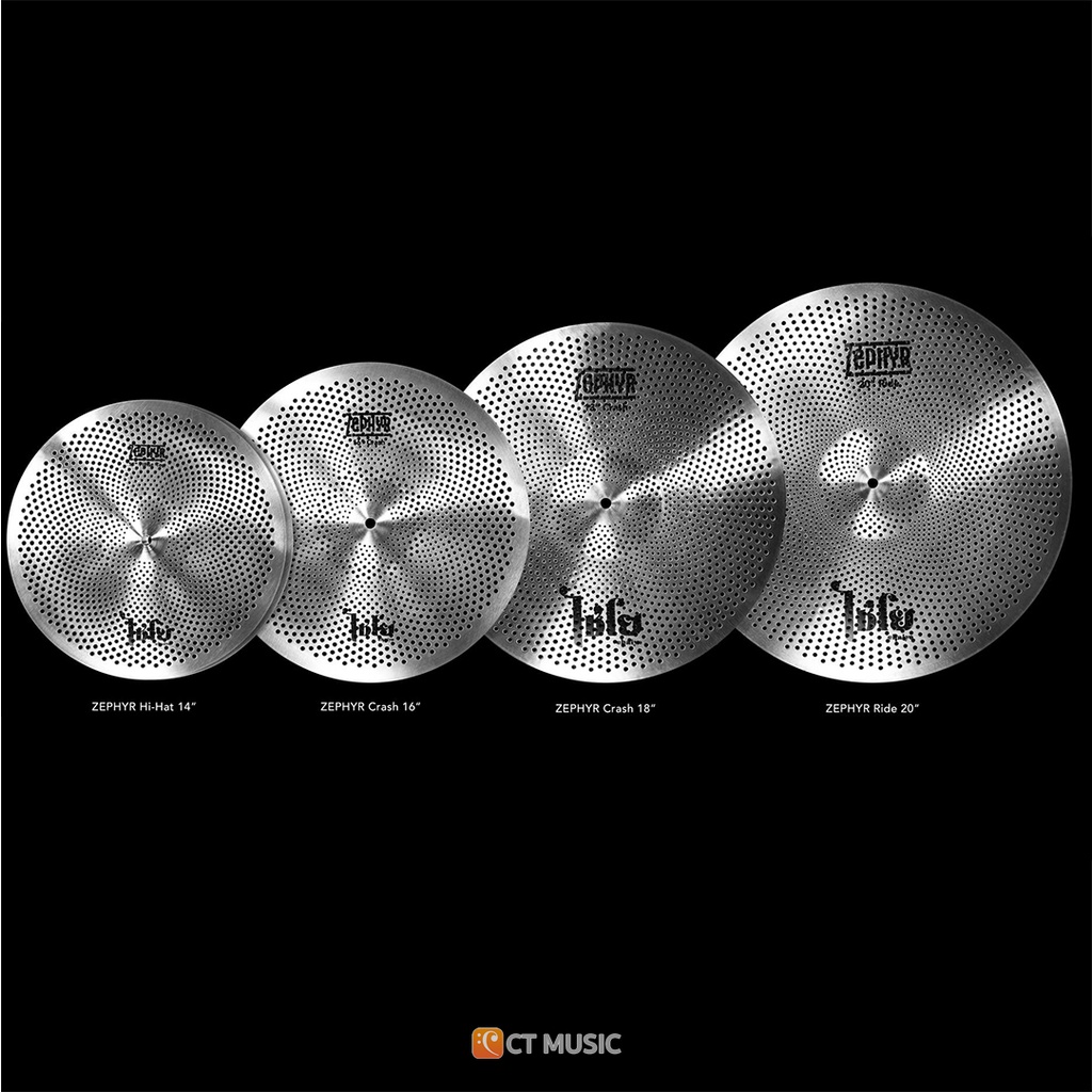 chaiyo-cymbals-zephyr-muted-stainless-cymbals-with-holes-ฉาบ-cymbal