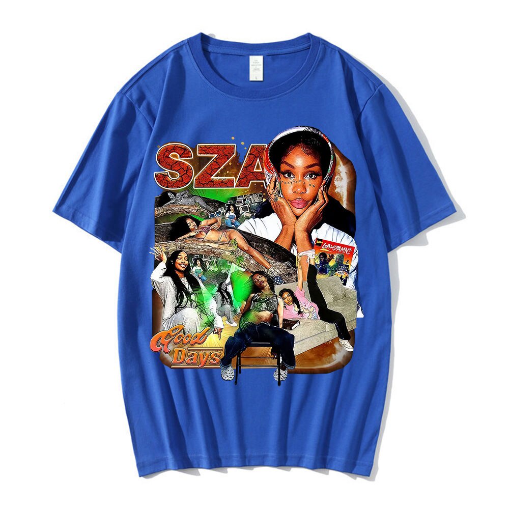 sza-ดีวันกราฟิกเสื้อยืดผู้ชายผู้หญิง-hip-hop-rapper-90s-vintage-แขนสั้น-tee-summer-streetwear-t-เสื้อ