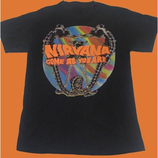 เสื้อยืดวินเทจ NIRVANA Come As You Are  92 seahorses RE สำหรับผู้ชาย