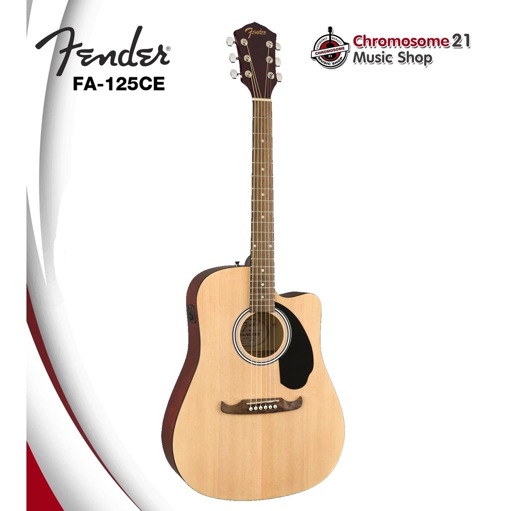 กีตาร์โปร่งไฟฟ้า-fender-fa-125ce