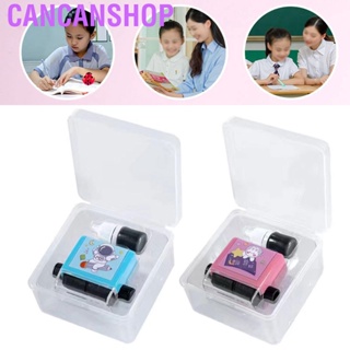 Cancanshop Math Practice Stamps for Kids Student Reusable Easy Operate Portable Roller Stamp School