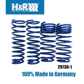 H&R สปริงโหลด (lowering spring) HONDA Civic (ท้ายมน)/ (ตาโต) เตี้ยลง หน้า 35 หลัง 35 มิล