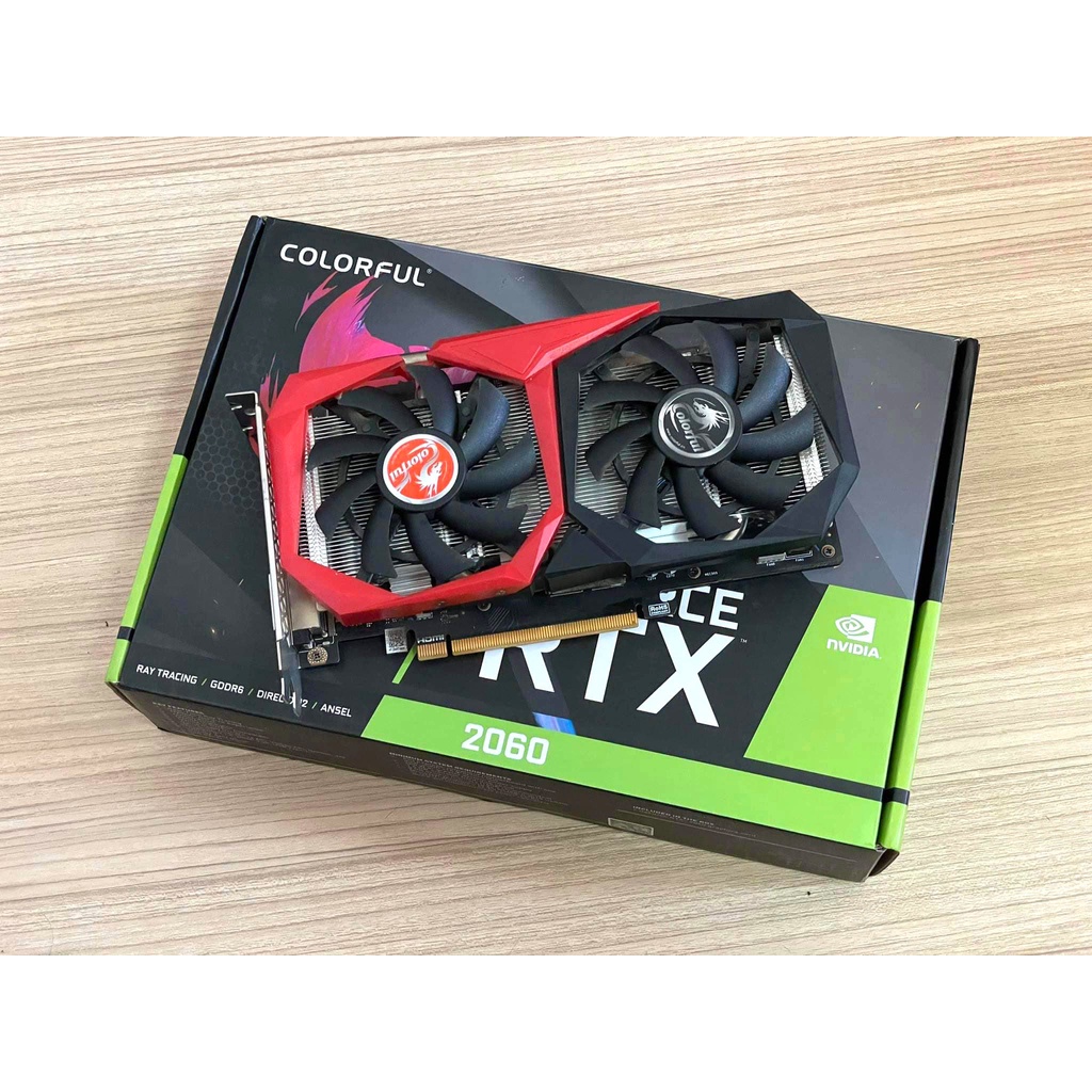 การ์ดจอมือสอง ประกันไทย Colorful GeForce RTX 2060 NB-V 6GB | Shopee ...