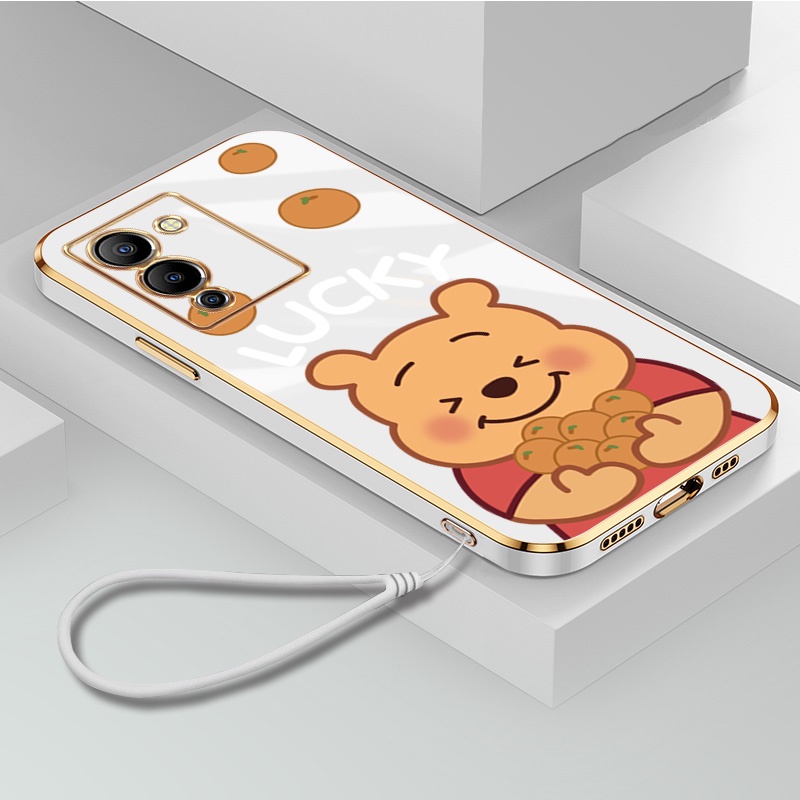เคสโทรศัพท์มือถือ-ซิลิโคนนิ่ม-ขอบสี่เหลี่ยม-ลายการ์ตูนหมีพูห์-พร้อมสายคล้อง-สําหรับ-infinix-note-12-g96-11-pro-11s-12-pro-5g-10-pro-8i-8