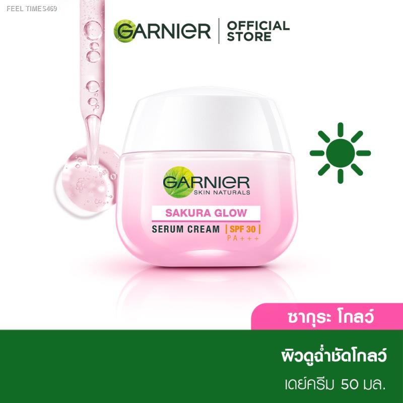 ส่งด่วน-การ์นิเย่-ซากุระ-โกลว์-ไฮยาลูรอน-เซรั่ม-ครีมบำรุงหน้า-spf30-pa-50-มล-ครีมการ์นิเย่-day-cream-ครีมหน้าใส-ครีม