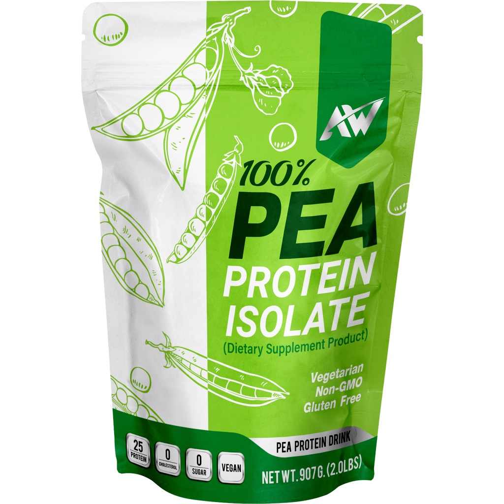 ภาพสินค้าAW-Pea Protein Isolate โปรตีนถั่วลันเตา Non whey ไม่ใช่เวย์โปรตีน ขนาด 2lbs (907กรัม) SET 3 ถุง จากร้าน koisup บน Shopee ภาพที่ 8