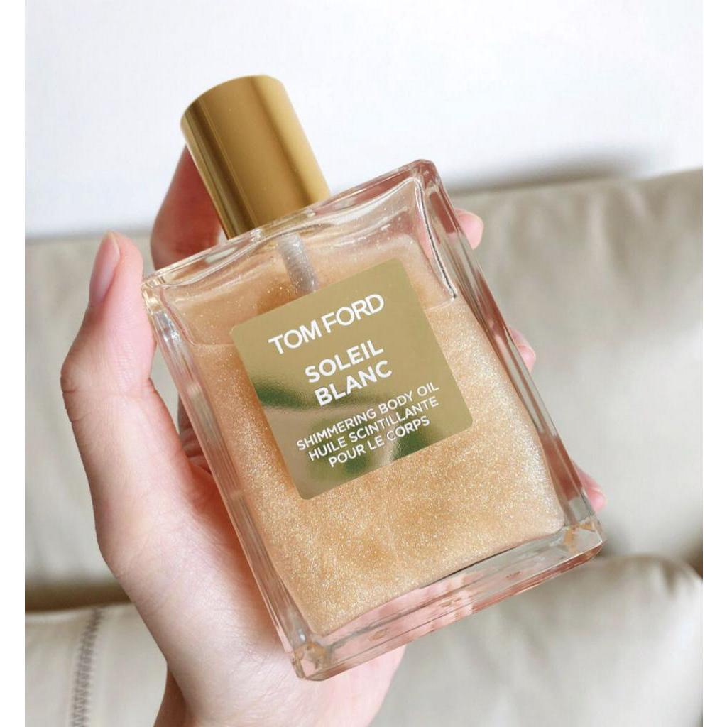 แท้ทั้งร้าน-แบ่งขายบอดี้ออยล์ทอมฟอร์ด-tom-ford-soleil-blanc-shimmering-body-oil-แบ่งขายทอมฟอร์ด