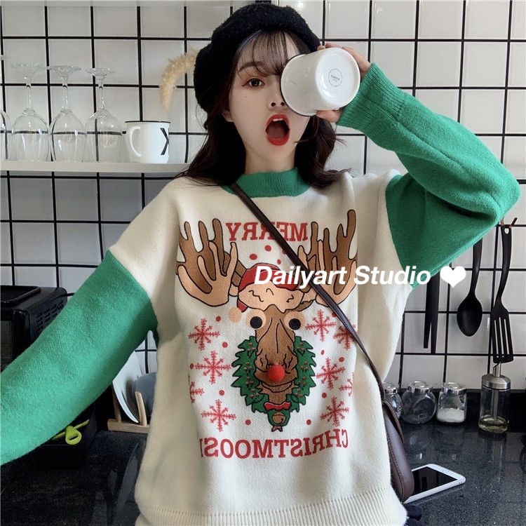 dailyart-เสื้อคริสมาสต์-เสื้อกันหนาว-รักษาความอบอุ่น-บรรยากาศวันหยุดคริสต์มาส-อ่อนนุ่ม-nov3002