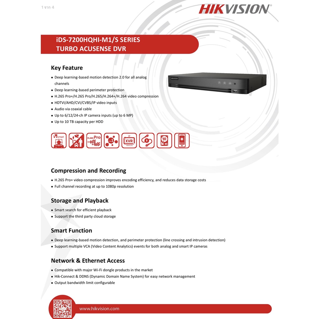 hikvision-ids-7204hqhi-m1-s-ids-7208hqhi-m1-s-ids-7216hqhi-m1-s-dvr-เครื่องบันทึก-4ch-รองรับ-5ระบบ-รองรับกล้องมีไมค์