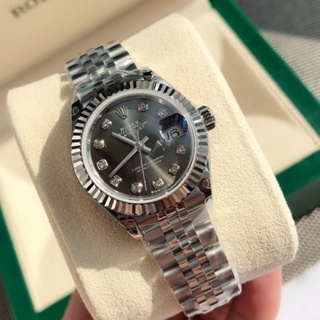 พรี​ ราคา12500 Rolex DateJust นาฬิกา​ผู้หญิง​28mmสาย​ส​แตนเลส​ นาฬิกาแบรนด์เนม