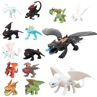 ชุดตุ๊กตาฟิกเกอร์มังกร How To Doll Train Your Dragon ขนาดเล็ก ของเล่นสําหรับเด็ก