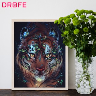 Drofe ภาพวาดระบายสีตามตัวเลข บนผ้าใบ ไม่มีกรอบ ขนาด 40*50 ซม. สําหรับตกแต่งบ้าน