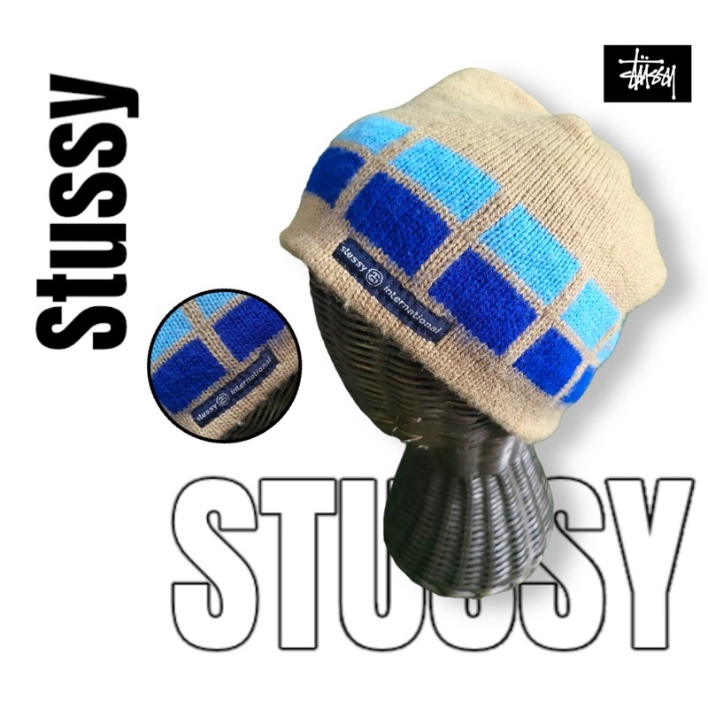 หมวกไหมพรม-stussy-มือสอง