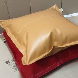 Bean Bag [พร้อมส่ง-บรรจุโฟมแล้ว ] เก้าอี้บีนแบค-ทรง4เหลี่ยม-วัสดุหนังเทียม PVC.