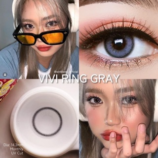 Vivi Ring Gray มินิ เทา Dia 14.2 สีเทา โทนธรรมชาติ ✨Wink Lens ✨ ค่าสายตา -2.50 สายตาสั้น แฟชั่น สายตาปกติ Contact Lens