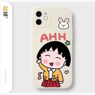 Cartoon Sakura Momoko เคสไอโฟน iPhone 8 Plus case X Xr Xs Max Se 2020 cover เคส iPhone 13 12 pro max 7 Plus 11 14 pro m