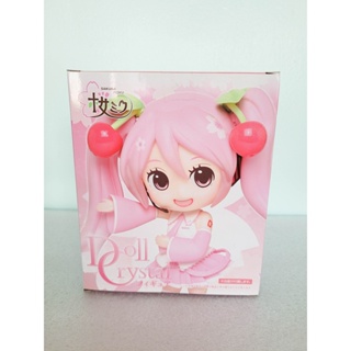 Figure Sakura Hatsune Miku Dolly Crystal ลิขสิทธิ์แท้