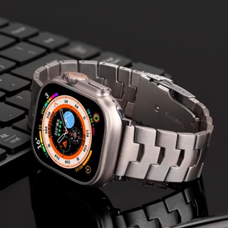 สายนาฬิกาข้อมือไทเทเนียมโลหะ สําหรับ Apple Watch Series Ultra 49 มม. 8 7 6 iWatch 49 มม. 45 มม. 44 มม. 42 มม. 41 มม. 40 มม. 38 มม.