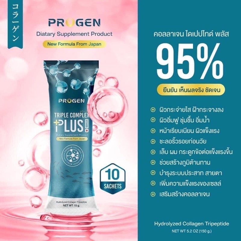 collagen-triple-plus-progen-คอลลาเจน-ไดเปปไทด์-พลัส