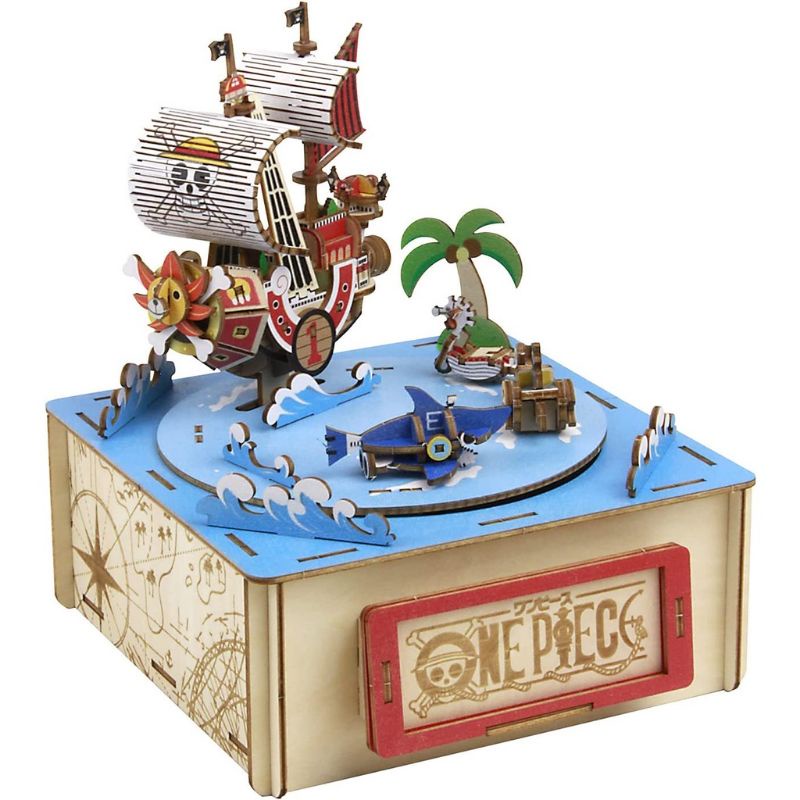 one-piece-ship-thousand-sunny-ship-ของแท้-jp-wooden-art-ki-gu-mi-โมเดลเรือวันพีช