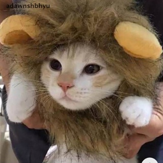 Adawnshbhyu ชุดคอสเพลย์ แผงคอสิงโตน่ารัก สําหรับสัตว์เลี้ยง สุนัข แมว