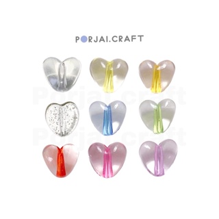 ภาพหน้าปกสินค้าลูกปัดหัวใจใส Clear Heart Beads 10mm ที่เกี่ยวข้อง