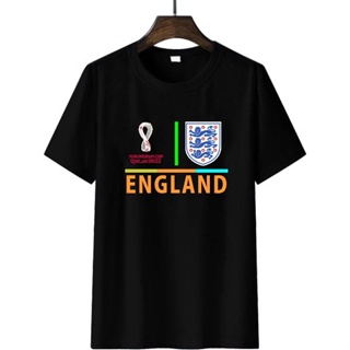 FIFA เสื้อยืด Unisex QATAR DISTRO T-Shirt LOGO ENGLAND World Cup