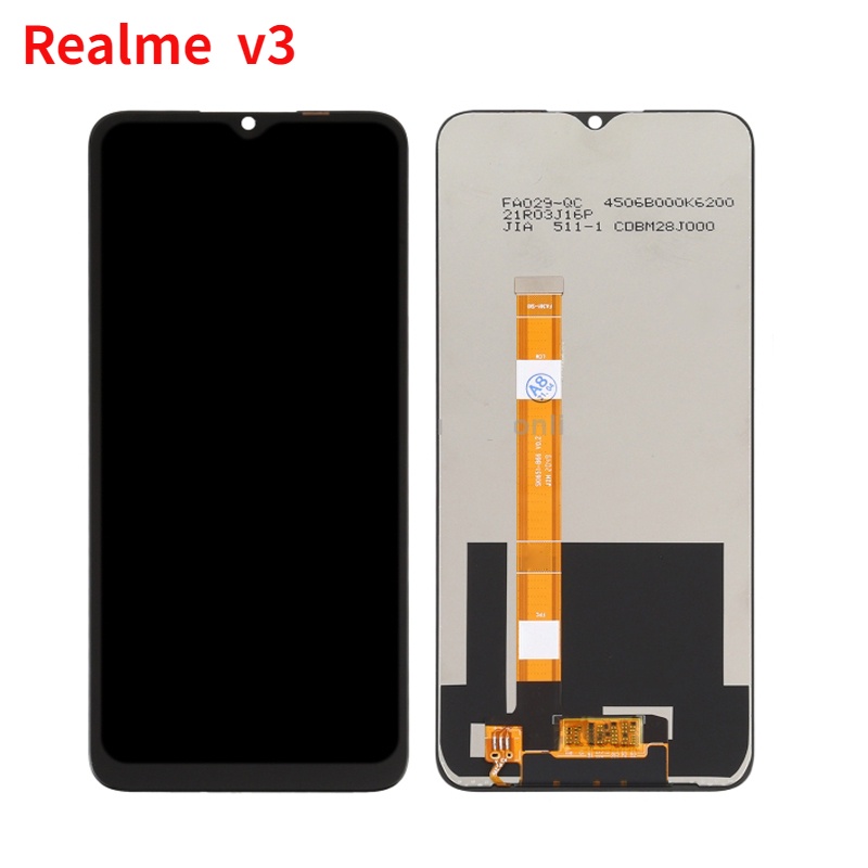 ชุดประกอบหน้าจอสัมผัส-lcd-6-5-นิ้ว-แบบเปลี่ยน-สําหรับ-realme-v3-5g-realme-v3-5g