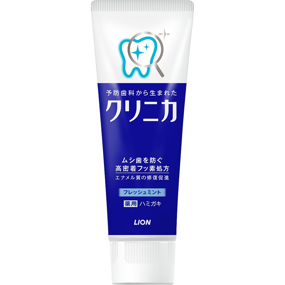 ยาสีฟันญี่ปุ่น-lion-clinica-mint-ยาสีฟันสูตรทำให้ฟันขาว-ขจัดคราบชา-กาแฟ-130-กรัม