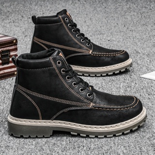 สินค้า YYW340 รองเท้าบูทมาร์ตินผู้ชาย รองเท้าบูทเกาหลี รองเท้าผู้ชาย รองเท้าผู้ชายแฟชั่นอังกฤษ