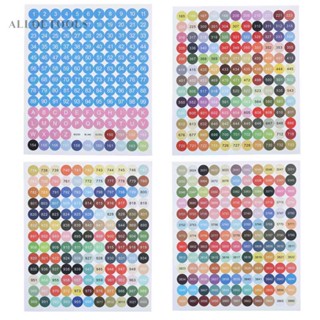 สติกเกอร์ฉลากหมายเลขกล่องเก็บภาพวาดเพชร (สีสัน) [alloetools.th]