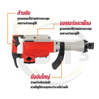 bonchi-แย็กสกัดคอนกรีตรุ่น-75a-สำหรับงานหนัก-สกัดปูน-สกัดหิน-ถนน-กำแพงผนังปูนทั่วไป-อุปกรณ์ครบชุด-3000-วัตต์