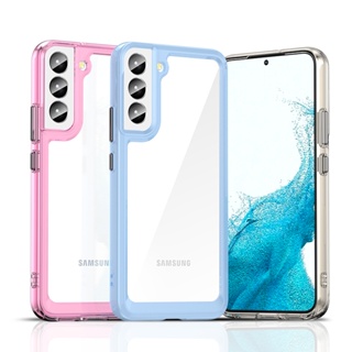 เคสโทรศัพท์มือถือ PC แข็ง อะคริลิคใส กันกระแทก สําหรับ Samsung Galaxy S22 Plus S22 Ultra S 22