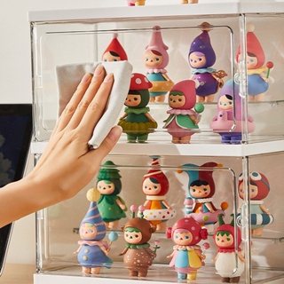 DANLE ขาตั้งจอแสดงผลแบบ Blind Box ชั้นวางของเลโก้ทำด้วยมือ ตู้แกว่งอะคริลิคใส กล่องแสดงตุ๊กตา Bubble Mart