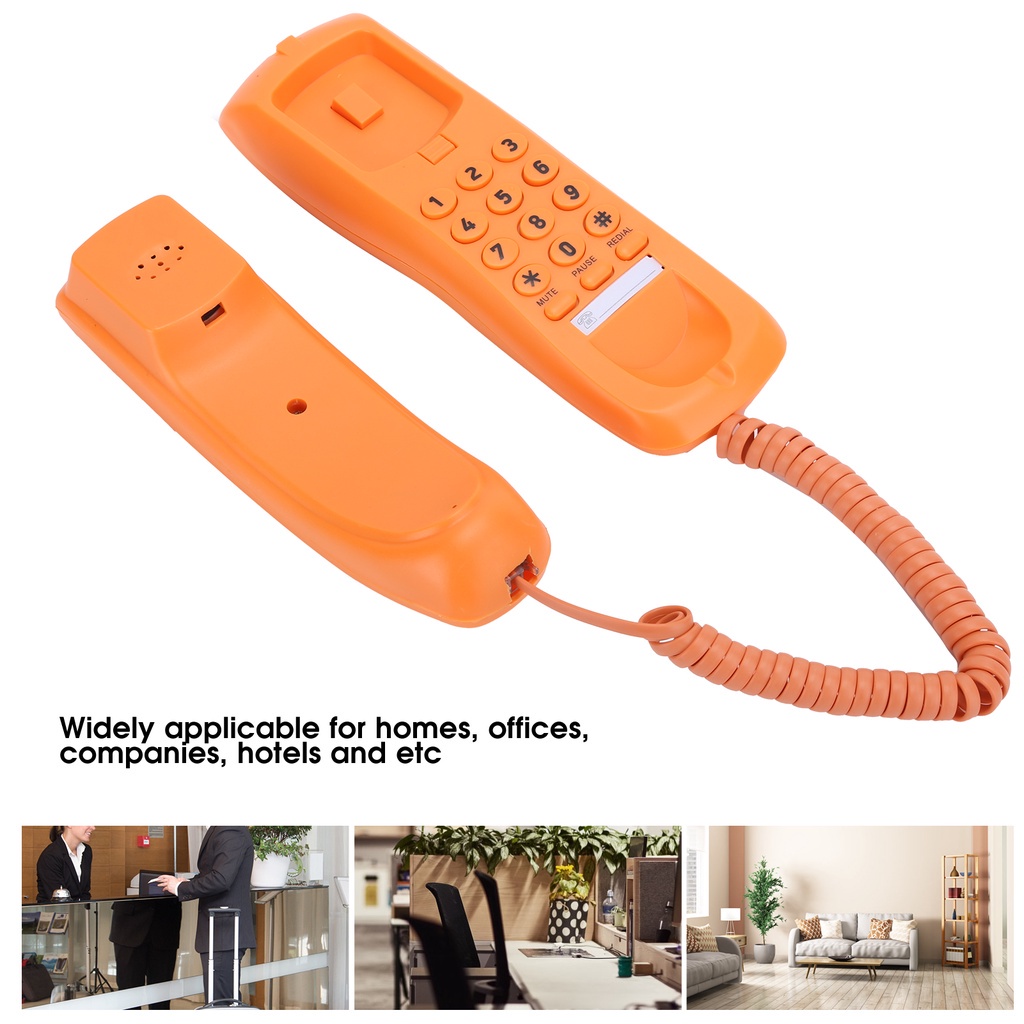 ภาพสินค้าElectron000 KX‑T628 โทรศัพท์บ้าน โทรศัพท์มีสาย โทรศัพท์สำนักงาน โทรศัพท์ตั้งโต๊ะ แบบบาง สำหรับพกพา สีส้ม โทรศัพท์บ้าน สำหรับติดผนัง จากร้าน kuike073.th บน Shopee ภาพที่ 3