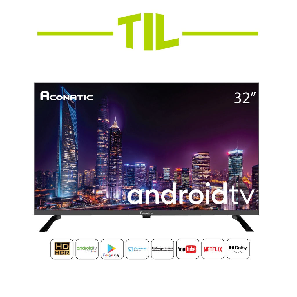 ภาพหน้าปกสินค้าAconatic LED Android TV HD แอลอีดี แอนดรอย ทีวี ขนาด 32 นิ้ว รุ่น 32HS600AN (รับประกัน 3 ปี) จากร้าน til.official บน Shopee
