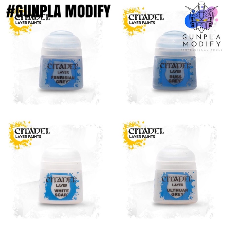 CITADEL COLOR (LAYER) Fenrisian Grey, Russ Grey, White Scar, Ulthuan ...