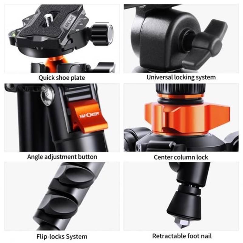 k-amp-f-concept-overhead-dslr-tripod-compact-aluminum-portable-travel-78-2m-vlog-ขาตั้งกล้อง-kf09-087v4