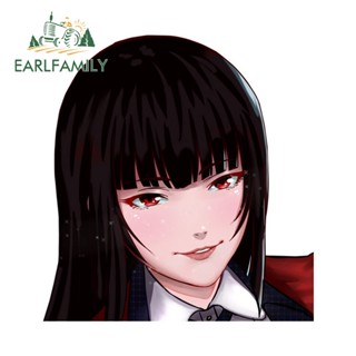 Earlfamily สติกเกอร์ไวนิล กันน้ํา ลาย KAKEGURUI ขนาด 13 ซม. x 12.3 ซม. สําหรับตกแต่งหน้าต่างรถยนต์ แล็ปท็อป