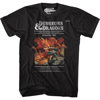 Starter Set Dungeons &amp; Dragons T-Shirt เสื้อเด็กหญิง เสื้อยืดสีขาวผู้ชาย