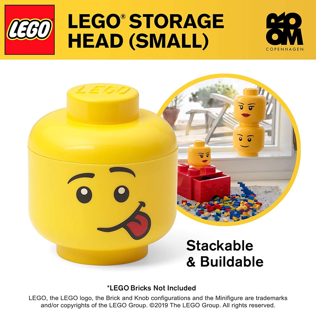 กล่องหัวเลโก้-มินิฟิกเกอร์-แลบลิ้น-ของแท้-lego-head-silly-size-s-16x18-5ซม