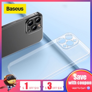 Baseus เคสโทรศัพท์มือถือ ป้องกันเลนส์ สีโปร่งใส สําหรับ iPhone 13 13 Pro Max