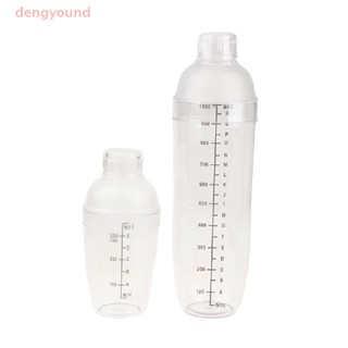 Dengyound เครื่องปั่นค็อกเทลพลาสติก Mari พร้อมเครื่องปั่นค็อกเทลขนาดคู่ 350ml / 530ml / 700ml / 1000ml ผสมดี