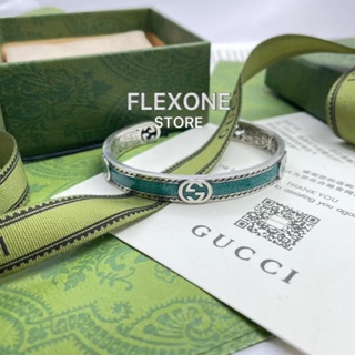กำไลข้อมือ Gucci Interlocking G Sterling Silver Cuff Bracelet
